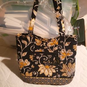 Vera Bradley authentic bag yellow, white, and black